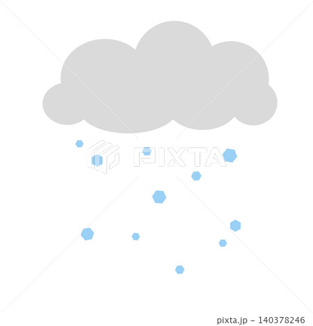 雪雲のイラスト 雪雲のイラスト 140378246