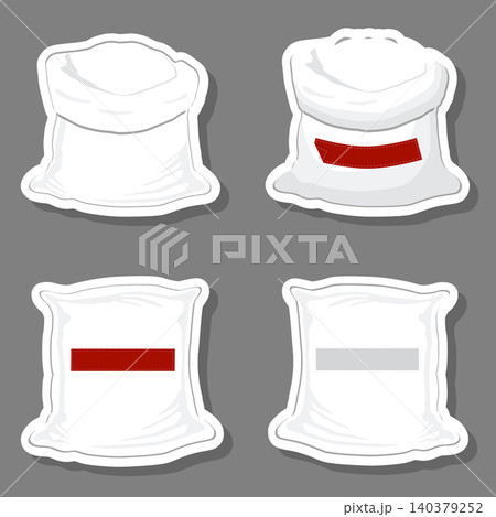 Illustration on theme big colored set different types bags Illustration on theme big colored set different types bags 140379252