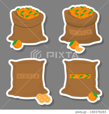 Sacks with natural food 140379265
