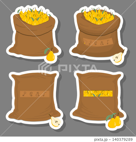 Sacks with natural food 140379289
