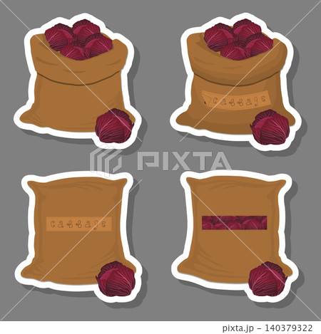 Sacks with natural food Sacks with natural food 140379322