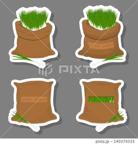 Sacks with natural food 140379333