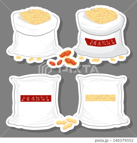 Sacks with natural food 140379352