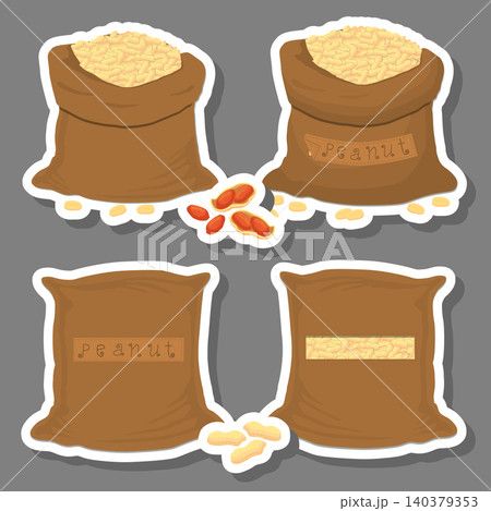 Sacks with natural food 140379353