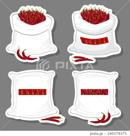 Sacks with natural food 140379375