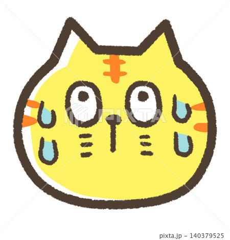 焦っているネコのイラスト 焦っているネコのイラスト 140379525