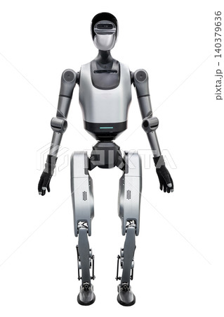 Industrial Robotic Machine isolated on white background. (With clipping path) 140379636