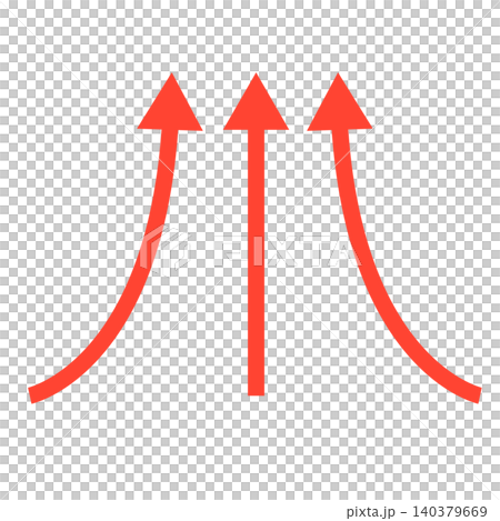 Illustration of an updraft arrow Illustration of an updraft arrow 140379669