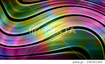 Vibrant Iridescent Rainbow Wavy Stripes Abstract Background with Holographic Metallic Texture Vibrant Iridescent Rainbow Wavy Stripes Abstract Background with Holographic Metallic Texture 140381364