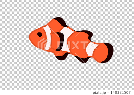 Simple and stylish, a relaxed illustration of a clownfish. Simple and stylish, a relaxed illustration of a clownfish. 140381507