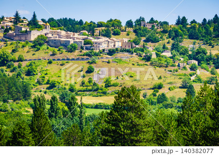 Aurel village in the Vaucluse department in the Provence-Alpes-Cote d'Azur region in France. 140382077