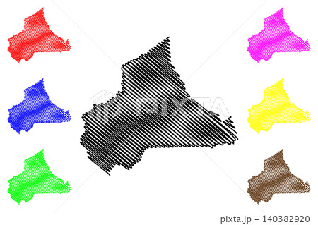 Wise County, Commonwealth of Virginia (U.S. county, United States of America, USA, U.S., US) map vector illustration, scribble sketch Wise map 140382920