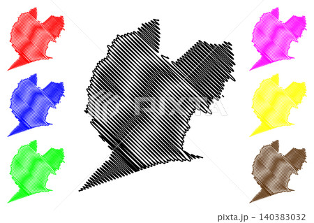 Lincoln County, State of West Virginia (U.S. county, United States of America, USA, U.S., US) map vector illustration, scribble sketch Lincoln map Lincoln County, State of West Virginia (U.S. county, United States of America, USA, U.S., US) map vector illustration, scribble sketch Lincoln map 140383032