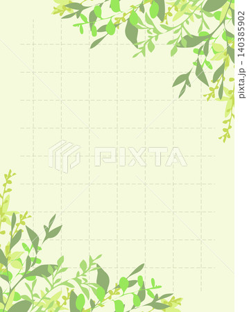 シンプルな植物のフレーム型背景 140385902