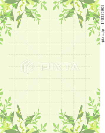 シンプルな植物のフレーム型背景 140385905