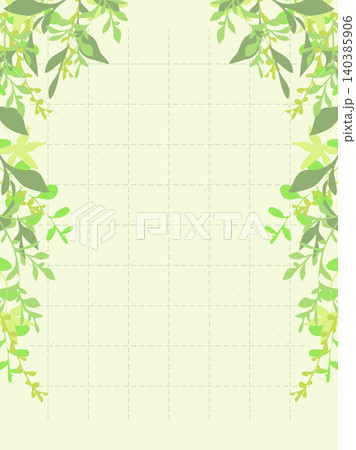 シンプルな植物のフレーム型背景 140385906