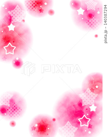 ふんわり星もようのイラスト背景素材 ふんわり星もようのイラスト背景素材 140387294