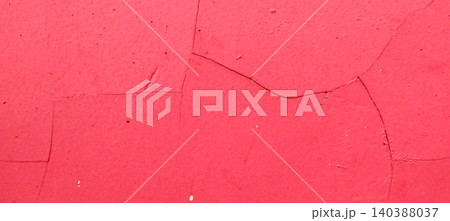 Cracked Red Wall Texture with Worn-Looking Paint Surface Cracked Red Wall Texture with Worn-Looking Paint Surface 140388037