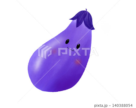 かわいいナスのイラスト 手描き かわいいナスのイラスト 手描き 140388054
