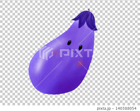 かわいいナスのイラスト 手描き かわいいナスのイラスト 手描き 140388054
