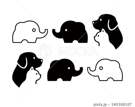 動物アイコンセット106 動物アイコンセット106 140389187
