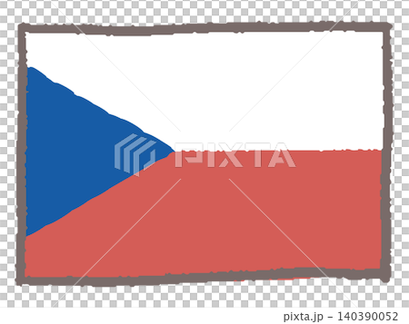 Hand-drawn Czech flag Hand-drawn Czech flag 140390052