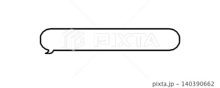 Empty pixelated frame in an 8 bit style. Retro game text box or chat balloon. Dialogue message or think bubble icon Empty pixelated frame in an 8 bit style. Retro game text box or chat balloon. Dialogue message or think bubble icon 140390662