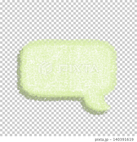 A light green, hand-drawn speech bubble (with a shadow) 140391619