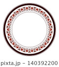 Round frames for design with Greek key, meander. Circle frame. Egyptian, Assyrian, Greek motif circular frame. Template for textiles, round surfaces, engraving, forging, embroidery, plate. EPS 140392200