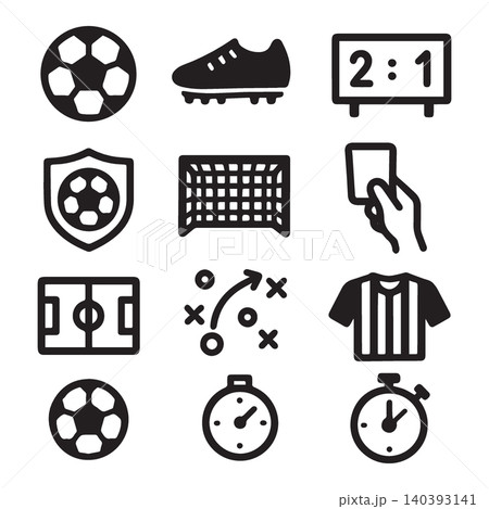 icon set pack black and white minimalist 140393141
