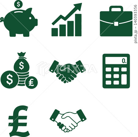 icon set pack minimalist black 140393356