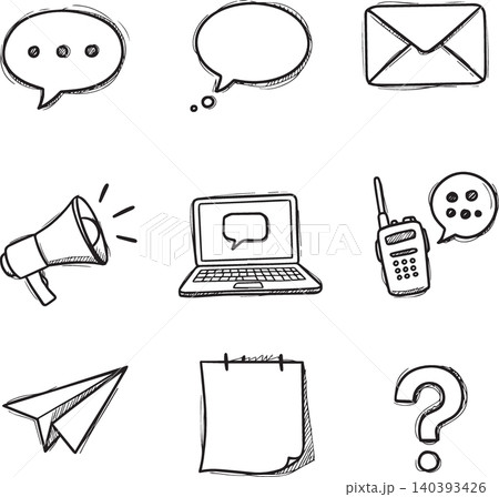 icon set pack minimalist black 140393426