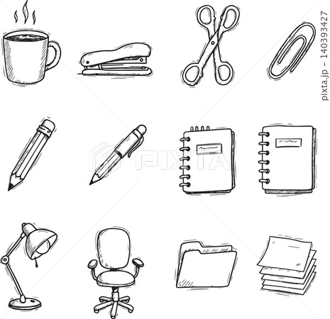 icon set pack minimalist black 140393427