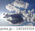 太陽に照らせれた白い雲と青空 太陽に照らせれた白い雲と青空 140393504