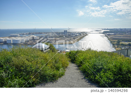 Panorama from Copenhagen Denmark CopenHill innovative waste to energy power plant It perfectly merges urban recreation with green energy Panorama from Copenhagen Denmark CopenHill innovative waste to energy power plant It perfectly merges urban recreation with green energy 140394298