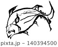 筆絵　カツオ 140394500