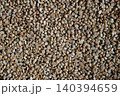 Seashells decorate wall background and texture 140394659