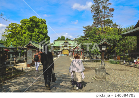 April 25 2026 Ueno Toshogu Shrine Stone Path With Lanterns 140394705