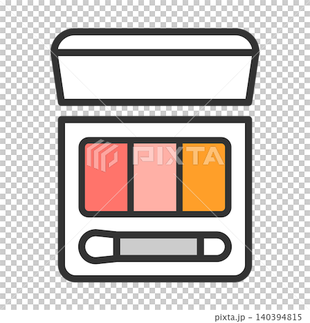 Cute icon illustrations of eyeshadow palettes 140394815