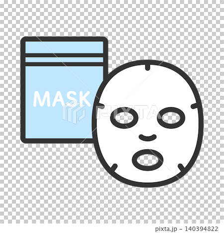 Cute icon illustration of a face mask 140394822