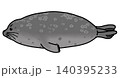 ワモンアザラシ　横　泳ぐ 140395233
