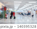 Abstract blurred background of passengers walking at airport boarding area 140395328