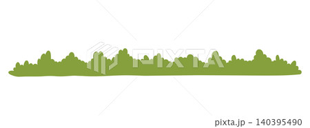 Green bushes isolated on a white background Green bushes isolated on a white background 140395490