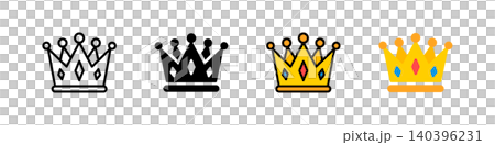 Crown icon set ranking winner award Crown icon set ranking winner award 140396231