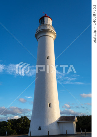 Split Point Lighthouse at sunset in Aireys Inlet, Great Ocean Road, Australia Split Point Lighthouse at sunset in Aireys Inlet, Great Ocean Road, Australia 140397553