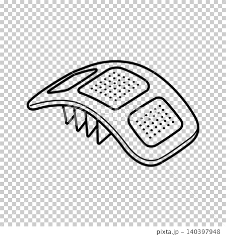 Wearable Smart Diagnostic Health Patch Line Icon Wearable Smart Diagnostic Health Patch Line Icon 140397948