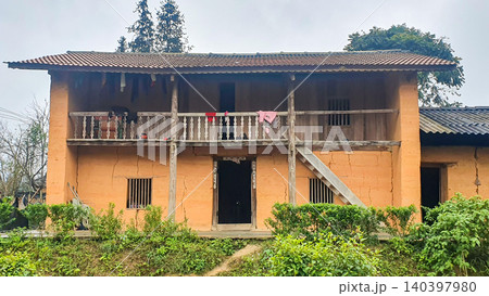 A Local House In Ha Giang Province, Vietnam. Ha Giang Has A Unique Natural Beauty In Northern Vietnam. A Local House In Ha Giang Province, Vietnam. Ha Giang Has A Unique Natural Beauty In Northern Vietnam. 140397980