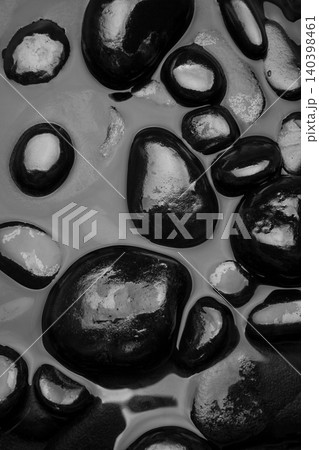 Stone Black Rock Lava Stone Monochrome Stone Black Rock Lava Stone Monochrome 140398461