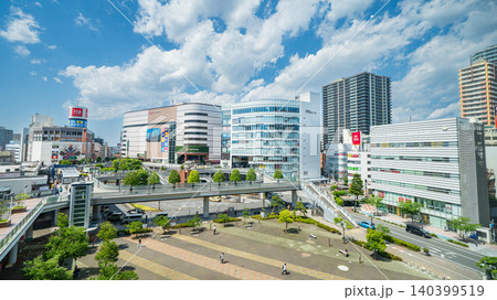 「埼玉県」JR川口駅東口前の風景 川口市 「埼玉県」JR川口駅東口前の風景 川口市 140399519
