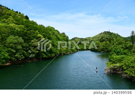 錦秋湖は満水状態 錦秋湖は満水状態 140399598